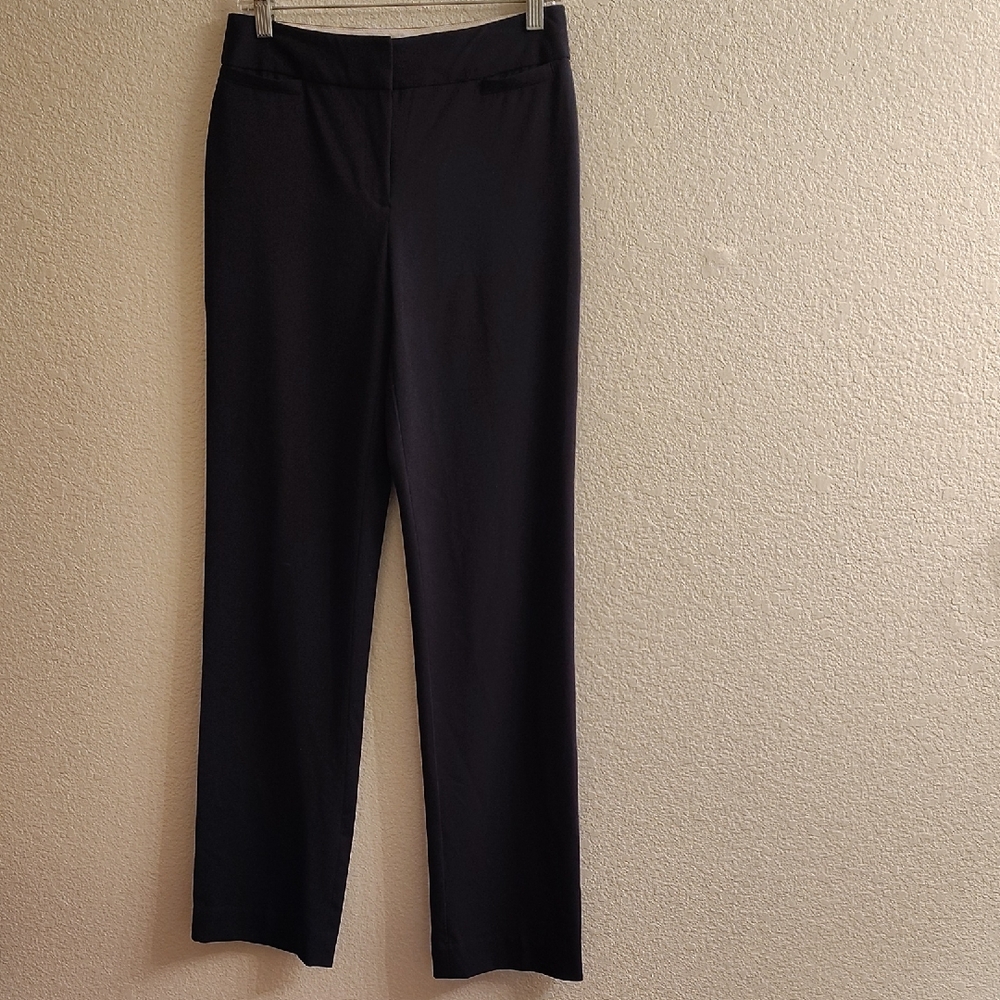 NEW Liz Claiborne Audra Black Straight Leg Pants B45 X